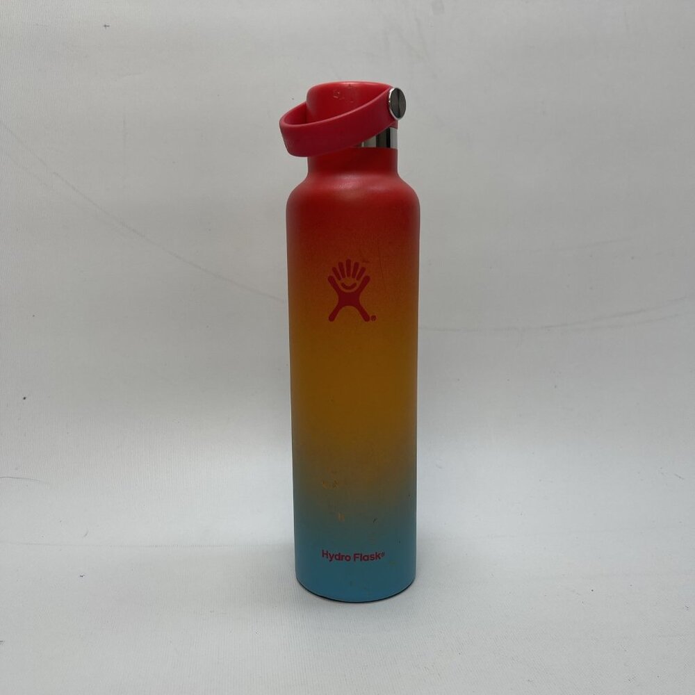 Hydro Flask 24oz Red / Orange Hawaiian Rainbow Shave Ice Limited Edition Keiki